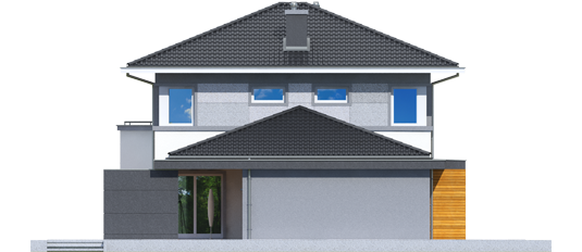 Rodrigo II G1 - Projekt domu Rodrigo II G1 - elewacja prawa