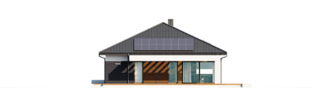 Projekt domu Alison III G2 ENERGO PLUS - elewacja tylna