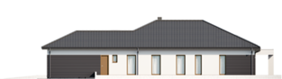 Projekt domu Alison III G2 ENERGO PLUS - elewacja prawa