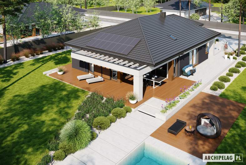 Projekt domu Alison III G2 ENERGO PLUS - widok z góry