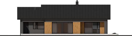 Bob II G1 - Projekt domu Bob III G1 ENERGO PLUS - elewacja tylna