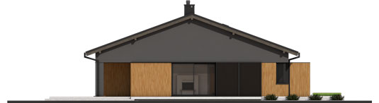 Bob II G1 - Projekt domu Bob III G1 ENERGO PLUS - elewacja lewa