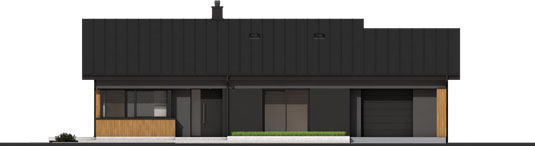 Bob II G1 - Projekt domu Bob III G1 ENERGO PLUS - elewacja frontowa