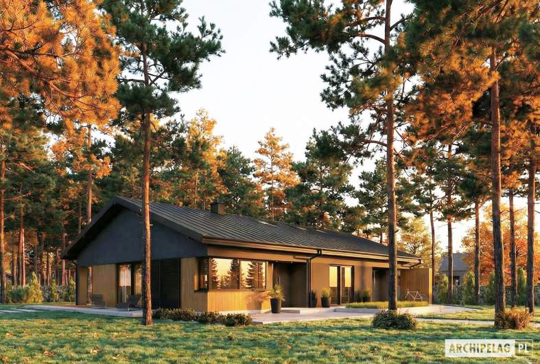 Projekt domu Bob III G1 ENERGO PLUS - wizualizacja frontowa