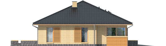 Antonio G1 - Projekt domu Antonio G1 - elewacja lewa