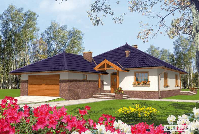 Projekt domu Lote G2 - wizualizacja fronowa