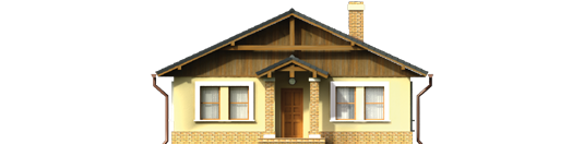 Bogna III - Projekt domu Bogna III - elewacja frontowa