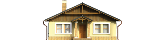 Bogna III - Projekt domu Bogna III - elewacja frontowa