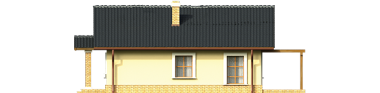 Bogna III - Projekt domu Bogna III - elewacja prawa