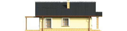 Bogna III - Projekt domu Bogna III - elewacja prawa