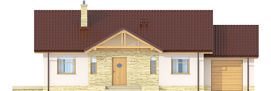 Kornel III G1 ENERGO - Projekt domu Kornel III G1 ENERGO - elewacja frontowa