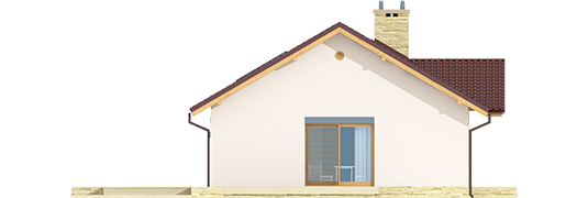 Kornel III G1 ENERGO - Projekt domu Kornel III G1 ENERGO - elewacja lewa