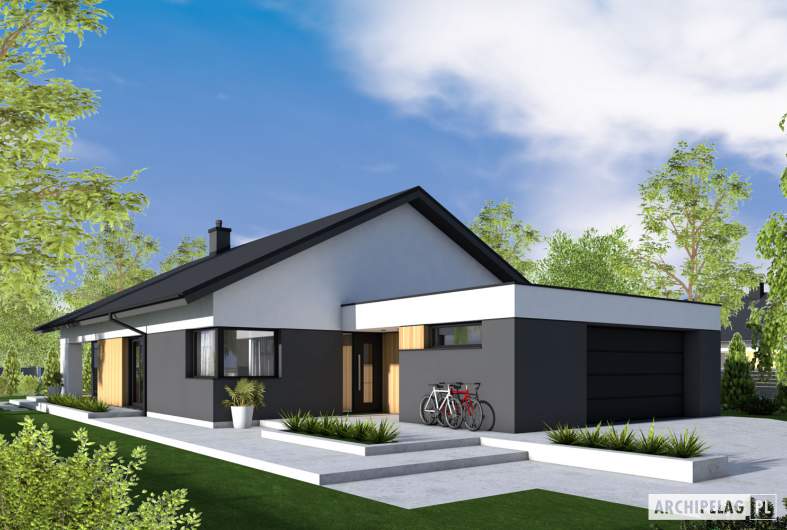 Projekt domu Daniel VIII G2 ENERGO PLUS - wizualizacja frontowa