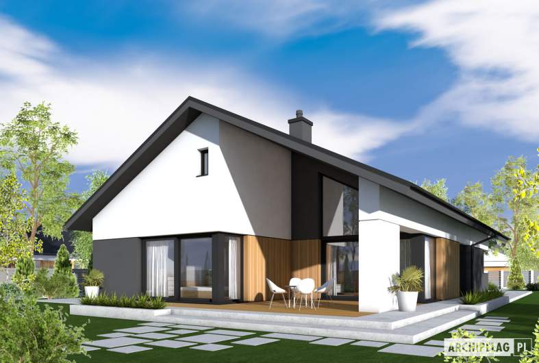 Projekt domu Daniel VIII G2 ENERGO PLUS - wizualizacja ogrodowa