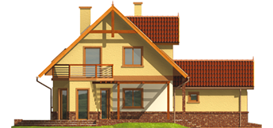 Mila G1 - Projekt domu Mila G1 - elewacja lewa