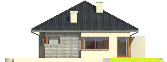 Tori II - Projekt domu Tori II - elewacja prawa