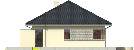 Tori II - Projekt domu Tori II - elewacja lewa