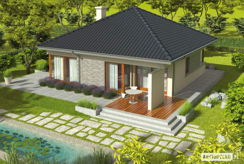 Projekt domu Tori II - widok z góry