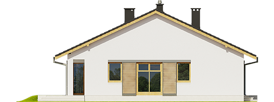 Rafael III - Projekt domu Rafael III - elewacja prawa