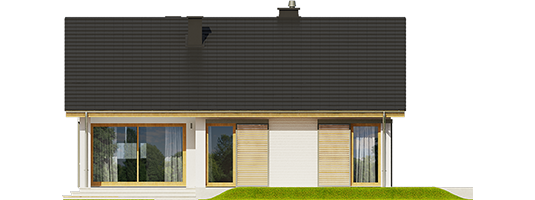 Rafael III - Projekt domu Rafael III - elewacja tylna