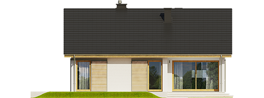 Rafael III - Projekt domu Rafael III - elewacja tylna