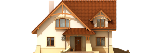 Hely - Projekt domu Helka - elewacja frontowa