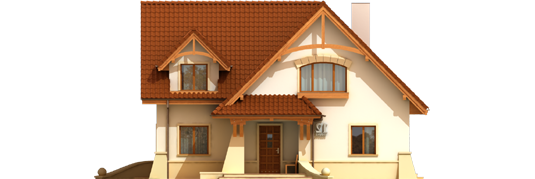 Hely - Projekt domu Helka - elewacja frontowa