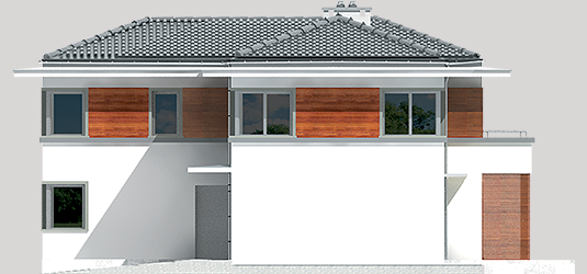 Tom G1 - Projekt domu Tom G1 - elewacja prawa