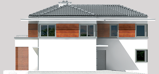 Tom G1 - Projekt domu Tom G1 - elewacja prawa