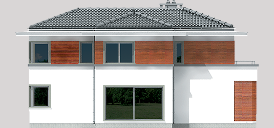 Tom G1 - Projekt domu Tom G1 - elewacja lewa