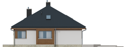 Flow II - Projekt domu Flo II - elewacja lewa