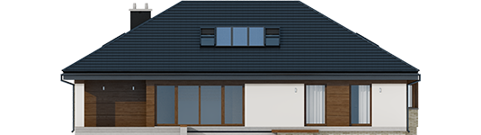 Gabriel II G1 ENERGO - Projekt domu Gabriel II G1 ENERGO - elewacja tylna