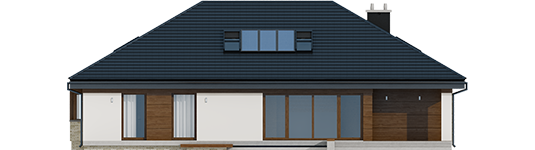 Gabriel II G1 ENERGO - Projekt domu Gabriel II G1 ENERGO - elewacja tylna