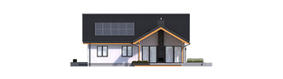 Projekt domu Simon G2 ENERGO PLUS - elewacja tylna