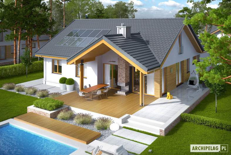 Projekt domu Simon G2 ENERGO PLUS - widok z góry