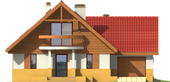Adamina G1 - Projekt domu Adamina G1 - elewacja frontowa