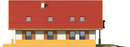 Adamina G1 - Projekt domu Adamina G1 - elewacja prawa