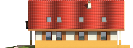 Adamina G1 - Projekt domu Adamina G1 - elewacja prawa