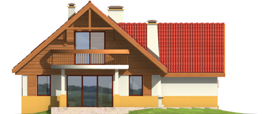 Adamina G1 - Projekt domu Adamina G1 - elewacja lewa