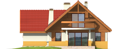 Adamina G1 - Projekt domu Adamina G1 - elewacja lewa