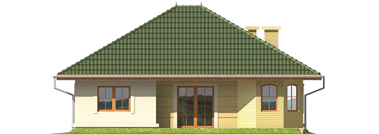 Kama - Projekt domu Kama - elewacja tylna