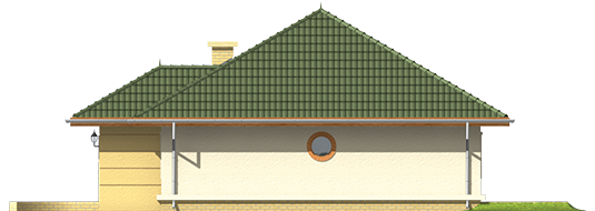 Kama - Projekt domu Kama - elewacja prawa
