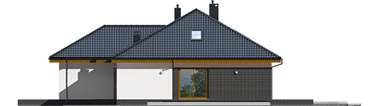 Astrid M G2 - Projekt domu Astrid (mała) II G2 - elewacja prawa