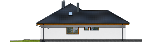 Astrid M G2 - Projekt domu Astrid (mała) II G2 - elewacja lewa