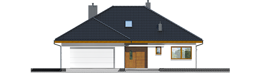 Astrid M G2 - Projekt domu Astrid (mała) II G2 - elewacja frontowa