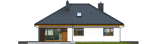 Astrid M G2 - Projekt domu Astrid (mała) II G2 - elewacja tylna