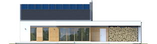 Projekt domu EX 11 G2 (wersja C) ENERGO PLUS - elewacja tylna