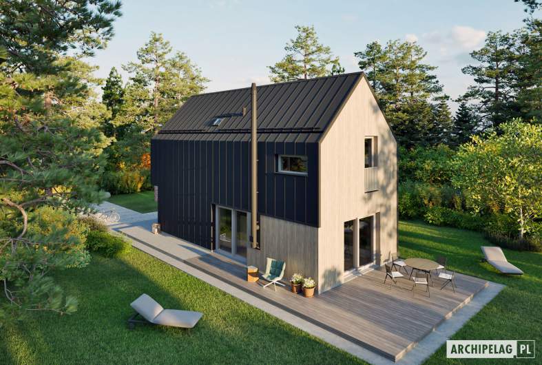 Projekt domu Moniczka IV (wersja B) ENERGO PLUS - widok z góry