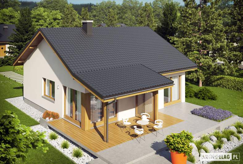 Projekt domu Elmo III ENERGO - widok z góry