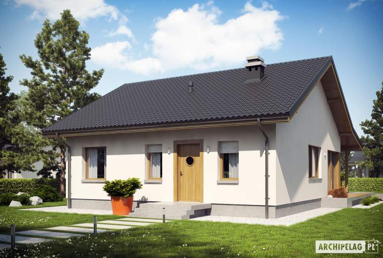 Projekt domu Elmo III ENERGO - wizualizacja frontowa